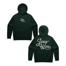 Load image into Gallery viewer, Jesus Wins Oversized Hoodie - Pine