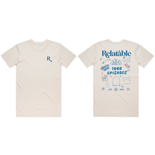 Load image into Gallery viewer, Limited Edition 1000 Episodes T-Shirt - Ivory