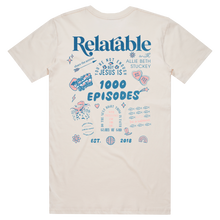 Load image into Gallery viewer, Limited Edition 1000 Episodes T-Shirt - Ivory