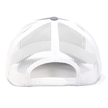 Load image into Gallery viewer, Range Leather Salmon Patch Trucker Hat - Gray