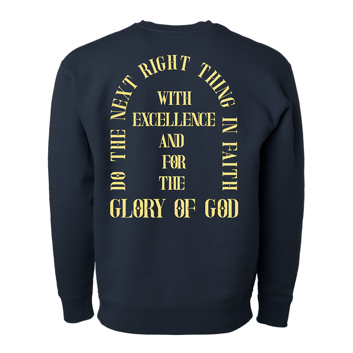 Do The Next Right Thing Crewneck Navy Blaze Media Shop