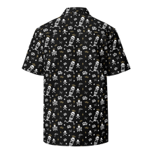 Load image into Gallery viewer, STF Logo Print Hawaiian Shirt - Black