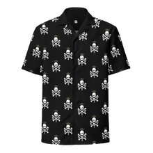 Load image into Gallery viewer, STF Skull & Bones Hawaiian Shirt - Black
