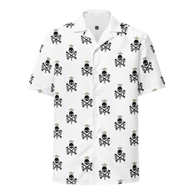 Load image into Gallery viewer, STF Skull & Bones Hawaiian Shirt - White