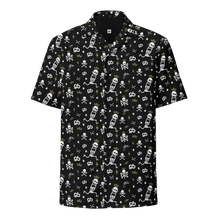 Load image into Gallery viewer, STF Logo Print Hawaiian Shirt - Black