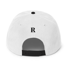Load image into Gallery viewer, DTNRT Snapback Hat - White/Black