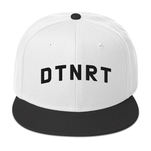 Load image into Gallery viewer, DTNRT Snapback Hat - White/Black