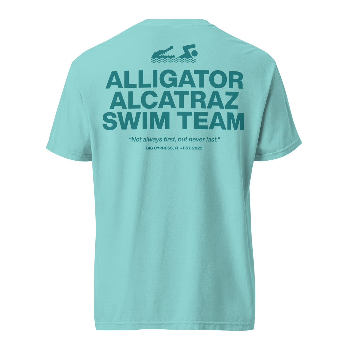 Alligator Alcatraz Swim Team T-Shirt - Lagoon – Blaze Media Shop