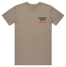 Load image into Gallery viewer, ROLL CALL X FEARLESS TSHIRT - Mushroom + Orange