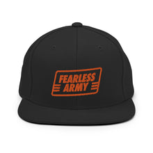 Load image into Gallery viewer, Fearless Army Logo Snapback Hat
