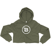 Load image into Gallery viewer, Blaze Media Icon Women's Crop Hoodie