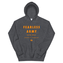 Load image into Gallery viewer, Fearless Army Stacked Hoodie