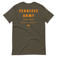 Load image into Gallery viewer, Fearless Army Front/Back T-Shirt