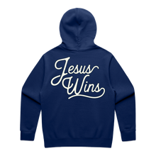 Load image into Gallery viewer, Jesus Wins Oversized Hoodie - Royal Blue