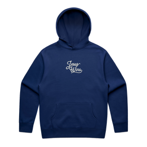 Jesus Wins Oversized Hoodie - Royal Blue