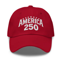 Load image into Gallery viewer, 250th Star Arc Dad Hat - Red