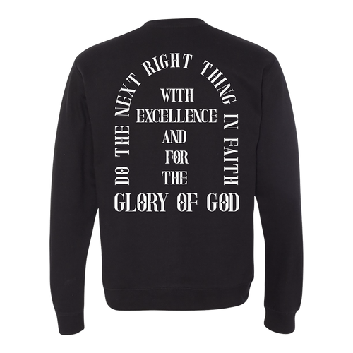 Do The Next Right Thing Crewneck - Black