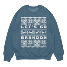 Load image into Gallery viewer, Let&#39;s Go Brandon Ugly Christmas Sweatshirt