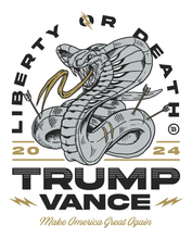 Load image into Gallery viewer, Trump Vance Liberty Or Death T-Shirt - White