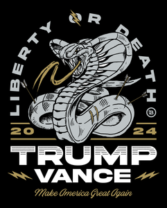 Trump Vance Liberty Or Death T-Shirt - Black