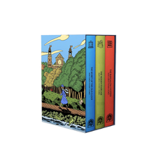 Load image into Gallery viewer, Nancy Drew Mystery Stories: The Secret of the Old Clock, The Hidden Staircase, The Bungalow Mystery by Carolyn Keene