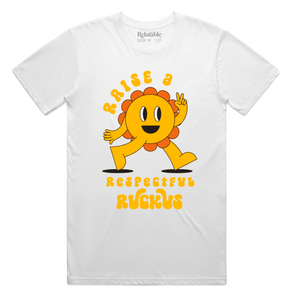 Raise A Respectul Ruckus Character T-shirt - White