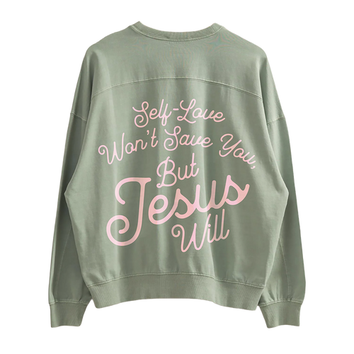 Relatable X CJLA - But Jesus Will - Oversized Crewneck Sweatshirt - Sage