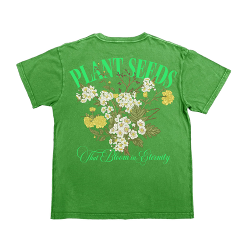 Relatable X CJLA - Plant Seeds - Oversized Boyfriend Tee - Green
