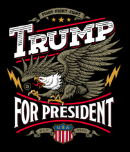 Load image into Gallery viewer, Trump For President T-Shirt - Black