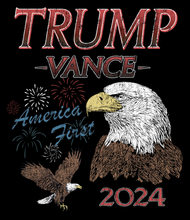 Load image into Gallery viewer, Trump Vance Vintage Eagle AF T-Shirt - Black