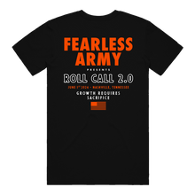 Load image into Gallery viewer, ROLL CALL 2.0 X FEARLESS T-SHIRT