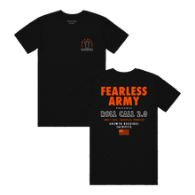 Load image into Gallery viewer, ROLL CALL 2.0 X FEARLESS T-SHIRT