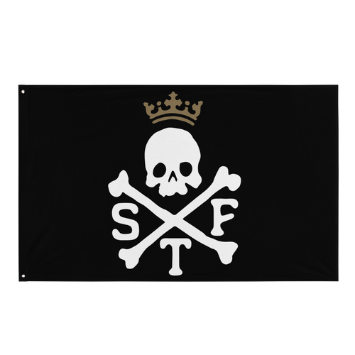 STF Skull & Bones Knit Flag