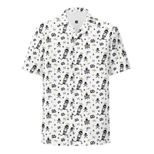 Load image into Gallery viewer, STF Logo Print Hawaiian Shirt - White