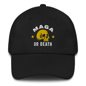 MAGA or Death Dad Hat - Black