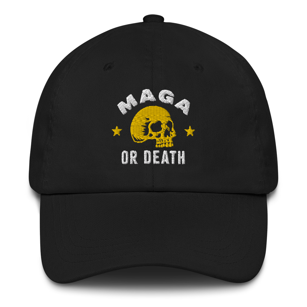 MAGA or Death Dad Hat - Black