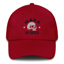 Load image into Gallery viewer, MAGA or Death Dad Hat - Red