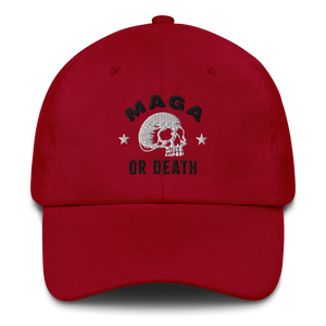 MAGA or Death Dad Hat - Red