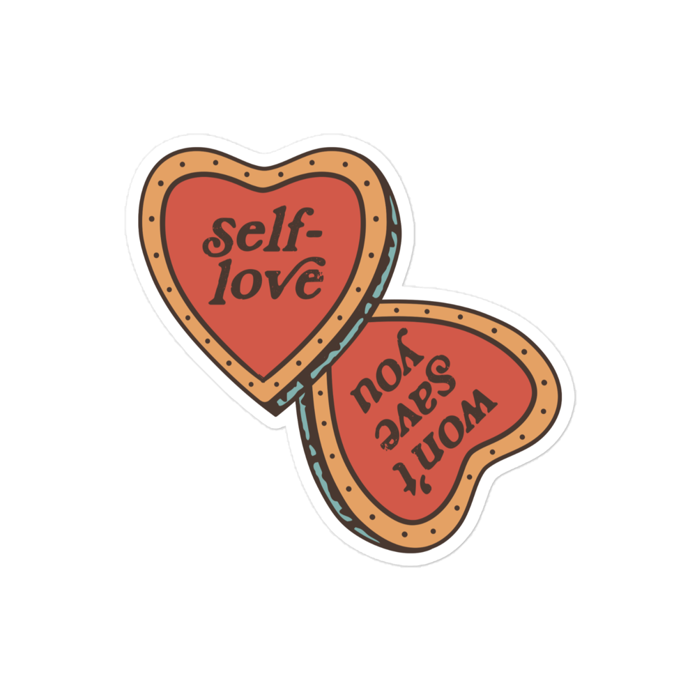 Self-Love Won't Save You Sticker - Red