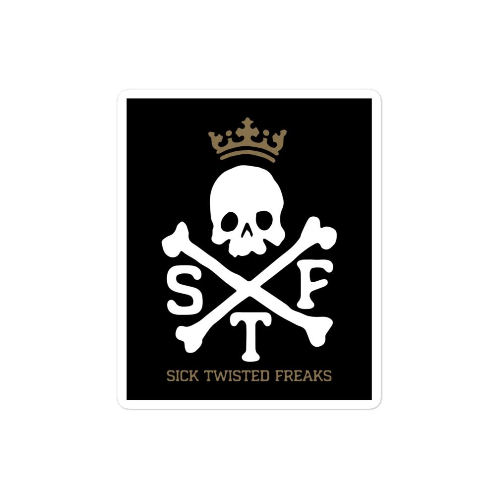 STF Skull & Bones Sticker – Blaze Media Shop
