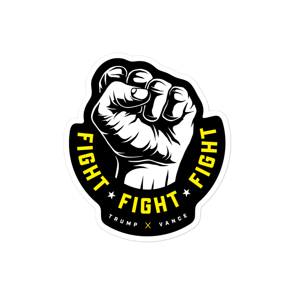 Fight Fight Fight Fist Sticker – Blaze Media Shop