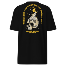 Load image into Gallery viewer, Blaze Heritage DLMVD Skull &amp; Candle Heavyweight T-Shirt