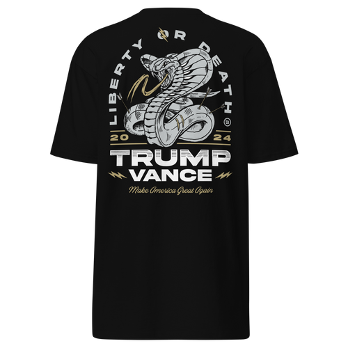 Trump Vance Liberty Or Death T-Shirt - Black