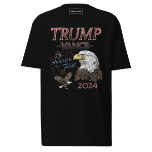 Trump Vance Vintage Eagle AF T-Shirt - Black