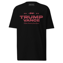 Load image into Gallery viewer, Trump Vance Bolt Logo T-Shirt - Black