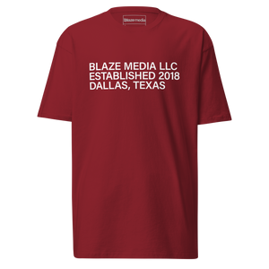 Blaze Media LLC Heavyweight T-Shirt - Dark Red