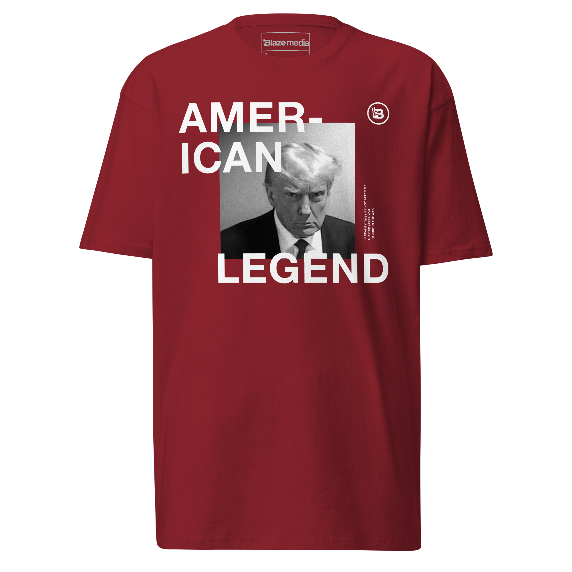American Legend T-Shirt - Dark Red – Blaze Media Shop