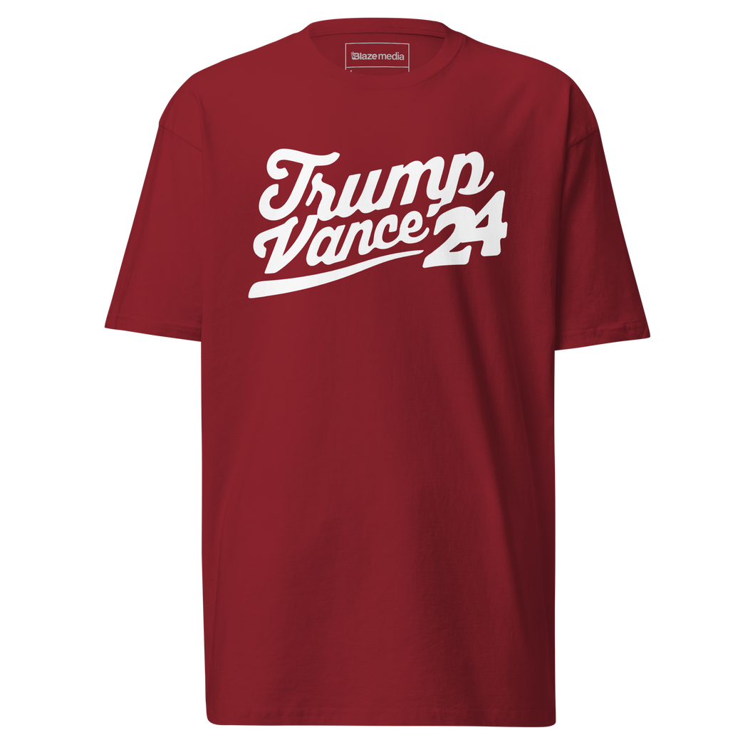 Trump Vance Varsity T-Shirt - Dark Red