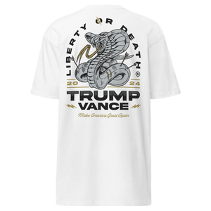 Trump Vance Liberty Or Death T-Shirt - White