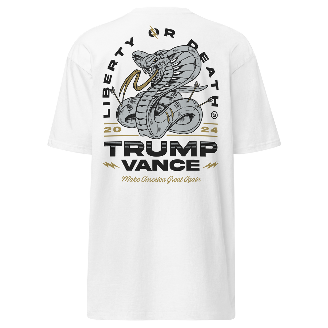 Trump Vance Liberty Or Death T-Shirt - White